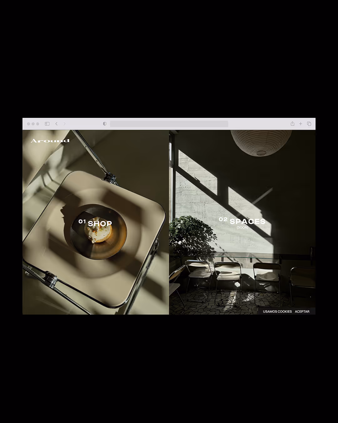 Diseño web de Around